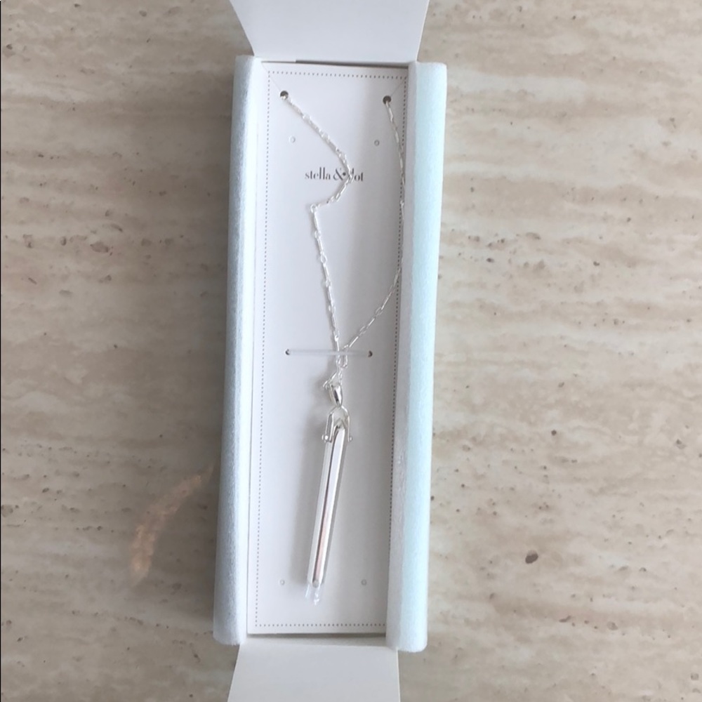 Stella & Dot Rebel Pendant in Silver